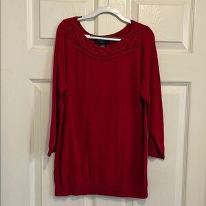 Liz Claiborne Red Knit Sweater